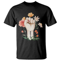 Empowered Women T Shirt Resist Raised Fist Retro Boho
