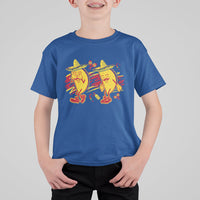 Funny Cinco De Mayo T Shirt For Kid Taco Griddy Dance Cinco de Mayo Dancing Tacos Sombrero - Wonder Print Shop