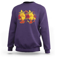 Funny Cinco De Mayo Sweatshirt Taco Griddy Dance Cinco de Mayo Dancing Tacos Sombrero - Wonder Print Shop