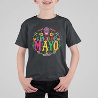 Funny Cinco De Mayo T Shirt For Kid Cinco De Mayo Mexican Fiesta 5 De Mayo Mexican Sugar Skull - Wonder Print Shop