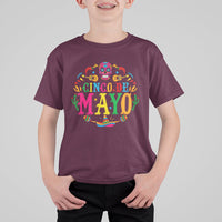 Funny Cinco De Mayo T Shirt For Kid Cinco De Mayo Mexican Fiesta 5 De Mayo Mexican Sugar Skull - Wonder Print Shop