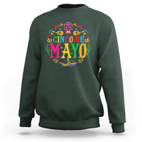 Funny Cinco De Mayo Sweatshirt Cinco De Mayo Mexican Fiesta 5 De Mayo Mexican Sugar Skull - Wonder Print Shop