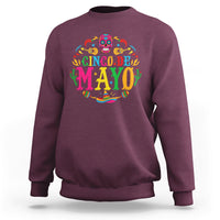 Funny Cinco De Mayo Sweatshirt Cinco De Mayo Mexican Fiesta 5 De Mayo Mexican Sugar Skull - Wonder Print Shop