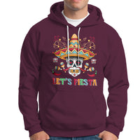 Funny Cinco De Mayo Hoodie Cinco De Mayo Let's Fiesta Mexican Sugar Skull Mexican Party - Wonder Print Shop