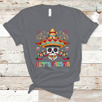 Funny Cinco De Mayo T Shirt Cinco De Mayo Let's Fiesta Mexican Sugar Skull Mexican Party - Wonder Print Shop