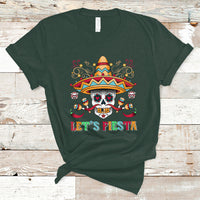 Funny Cinco De Mayo T Shirt Cinco De Mayo Let's Fiesta Mexican Sugar Skull Mexican Party - Wonder Print Shop