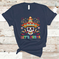 Funny Cinco De Mayo T Shirt Cinco De Mayo Let's Fiesta Mexican Sugar Skull Mexican Party - Wonder Print Shop