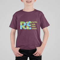 Earth Day T Shirt For Kid Recycle Reuse Renew Rethink Outfit For Earth Day 2023 - Wonder Print Shop