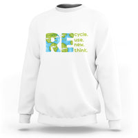 Earth Day Sweatshirt Recycle Reuse Renew Rethink Outfit For Earth Day 2023 - Wonder Print Shop