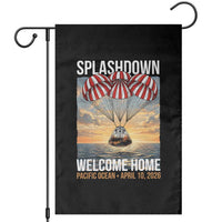 2026 Lunar Mission Splashdown Welcome Home Garden Flag Pacific Ocean April 10 Vintage Capsule Recovery Graphic