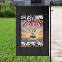 2026 Lunar Mission Splashdown Welcome Home Garden Flag Pacific Ocean April 10 Vintage Capsule Recovery Graphic