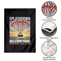 2026 Lunar Mission Splashdown Welcome Home Garden Flag Pacific Ocean April 10 Vintage Capsule Recovery Graphic