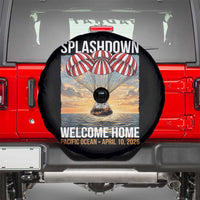 2026 Lunar Mission Splashdown Welcome Home Spare Tire Cover Pacific Ocean April 10 Vintage Capsule Recovery Graphic