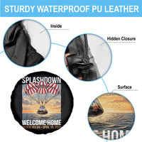 2026 Lunar Mission Splashdown Welcome Home Spare Tire Cover Pacific Ocean April 10 Vintage Capsule Recovery Graphic