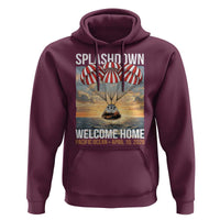 2026 Lunar Mission Splashdown Welcome Home Hoodie Pacific Ocean April 10 Vintage Capsule Recovery Graphic