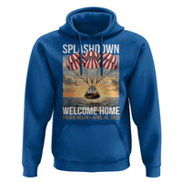 2026 Lunar Mission Splashdown Welcome Home Hoodie Pacific Ocean April 10 Vintage Capsule Recovery Graphic