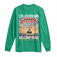 2026 Lunar Mission Splashdown Welcome Home Long Sleeve Shirt Pacific Ocean April 10 Vintage Capsule Recovery Graphic