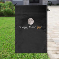 Copy Moon Joy Space Minimalist Garden Flag 2026 Lunar Mission Success
