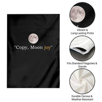 Copy Moon Joy Space Minimalist Garden Flag 2026 Lunar Mission Success