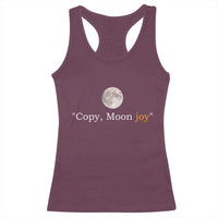 Copy Moon Joy Space Minimalist Racerback Tank Top 2026 Lunar Mission Success