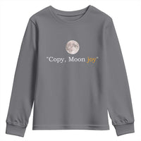 Copy Moon Joy Space Minimalist Youth Sweatshirt 2026 Lunar Mission Success