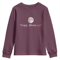 Copy Moon Joy Space Minimalist Youth Sweatshirt 2026 Lunar Mission Success