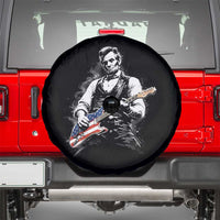 Rockin Abe Abraham Lincoln Playing Electric Guitar Spare Tire Cover Patriotic Music Rocker Mashup 4th of July Celebration