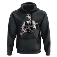 Rockin Abe Abraham Lincoln Playing Electric Guitar Hoodie Patriotic Music Rocker Mashup 4th of July Celebration