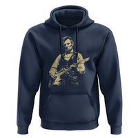 Vintage Rockin Abe Abraham Lincoln Playing Electric Guitar Hoodie Patriotic Music Rocker Mashup 4th of July Celebration