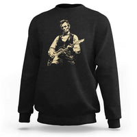 Vintage Rockin Abe Abraham Lincoln Playing Electric Guitar Sweatshirt Patriotic Music Rocker Mashup 4th of July Celebration