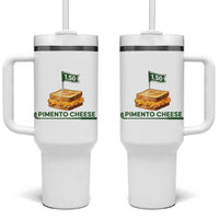 Legendary Pimento Cheese Sandwich Golf Snack Tumbler With Handle Funny Georgia Southern Golfing Traditions Fan Humor