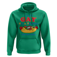 Yeah I’m GAY Got A Yearning For Hot Dogs Hoodie Funny Foodie Humor Retro Graphic