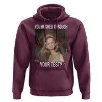 Funny Disheveled Doll Meme Testing Day Hoodie You Rushed Through Your Test Teacher Reaction Humor