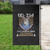 DD-214 Its A Veteran Thing You Wouldnt Understand Garden Flag Patriotic American Eagle Military Pride Graphic