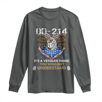 DD-214 Its A Veteran Thing You Wouldnt Understand Long Sleeve Shirt Patriotic American Eagle Military Pride Graphic