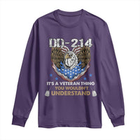 DD-214 Its A Veteran Thing You Wouldnt Understand Long Sleeve Shirt Patriotic American Eagle Military Pride Graphic