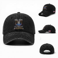 DD-214 Its A Veteran Thing You Wouldnt Understand Washed Cotton Baseball Cap Patriotic American Eagle Military Pride Graphic