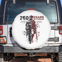 250 Years of Courage Commemorative Patriotic Soldier Spare Tire Cover American Revolution to Modern Military 1776 to 2026 Semiquincentennial