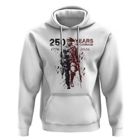 250 Years of Courage Commemorative Patriotic Soldier Hoodie American Revolution to Modern Military 1776 to 2026 Semiquincentennial