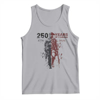 250 Years of Courage Commemorative Patriotic Soldier Tank Top American Revolution to Modern Military 1776 to 2026 Semiquincentennial