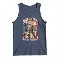 America 250 Years George Washington Rock Star Tank Top Funny Electric Guitar Player Vintage American Flag 1776 to 2026 Semiquincentennial