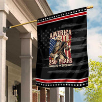 America 250 Years George Washington Rock Star Patriotic Garden Flag Funny Electric Guitar Player Vintage American Flag 1776 to 2026 Semiquincentennial