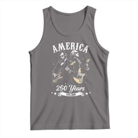 America 250 Years Abraham Lincoln and George Washington Rock Concert Tank Top Presidents Jamming Electric Guitars 1776 to 2026 Semiquincentennial