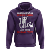 Bachelor Party Hoodie What Happens On The Bachelor Party Stays On The Bachelor Party - Wonder Print Shop
