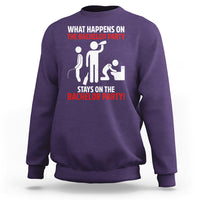 Bachelor Party Sweatshirt What Happens On The Bachelor Party Stays On The Bachelor Party - Wonder Print Shop