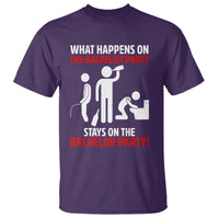 Bachelor Party T Shirt What Happens On The Bachelor Party Stays On The Bachelor Party - Wonder Print Shop