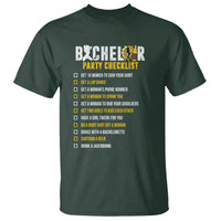 Bachelor Party T Shirt Bachelor Party Checklist Funny - Wonder Print Shop