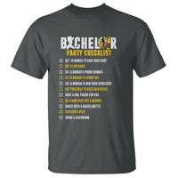 Bachelor Party T Shirt Bachelor Party Checklist Funny - Wonder Print Shop