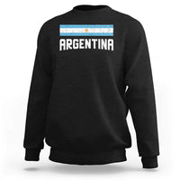 Argentina Sweatshirt ARG Throwback Retro Vintage Argentine Flag - Wonder Print Shop