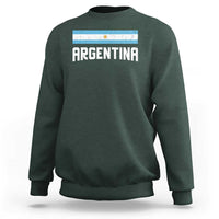 Argentina Sweatshirt ARG Throwback Retro Vintage Argentine Flag - Wonder Print Shop